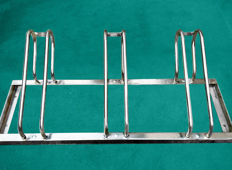 304不銹鋼卡位式自行車停車架不會(huì)生銹耐用美觀時(shí)尚