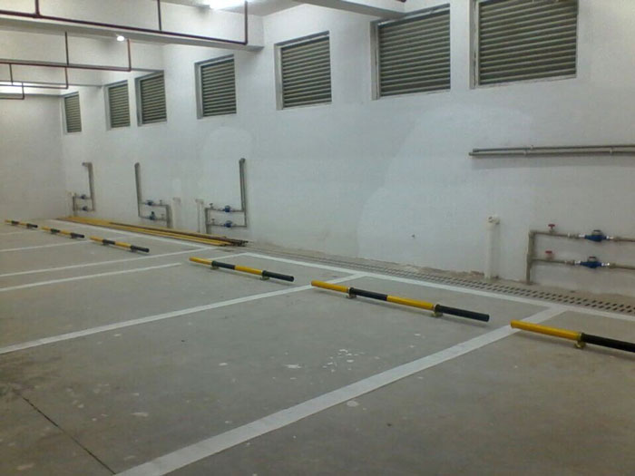 車輪定位器阻車器最好的廠家東莞新恒安,車輪擋車桿價格便宜廠家批發(fā)