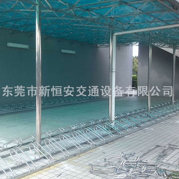 304不銹鋼卡位式自行車停車架停放架廠家可定做安裝施工